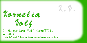 kornelia volf business card